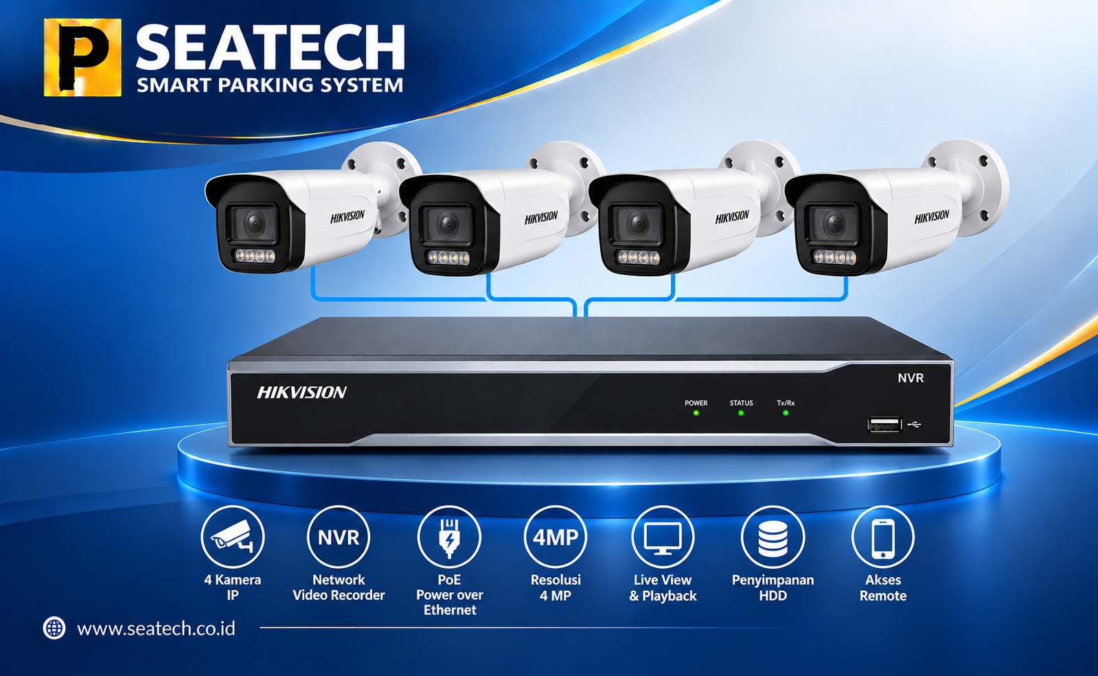 Paket CCTV Area Parkir 4 Titik